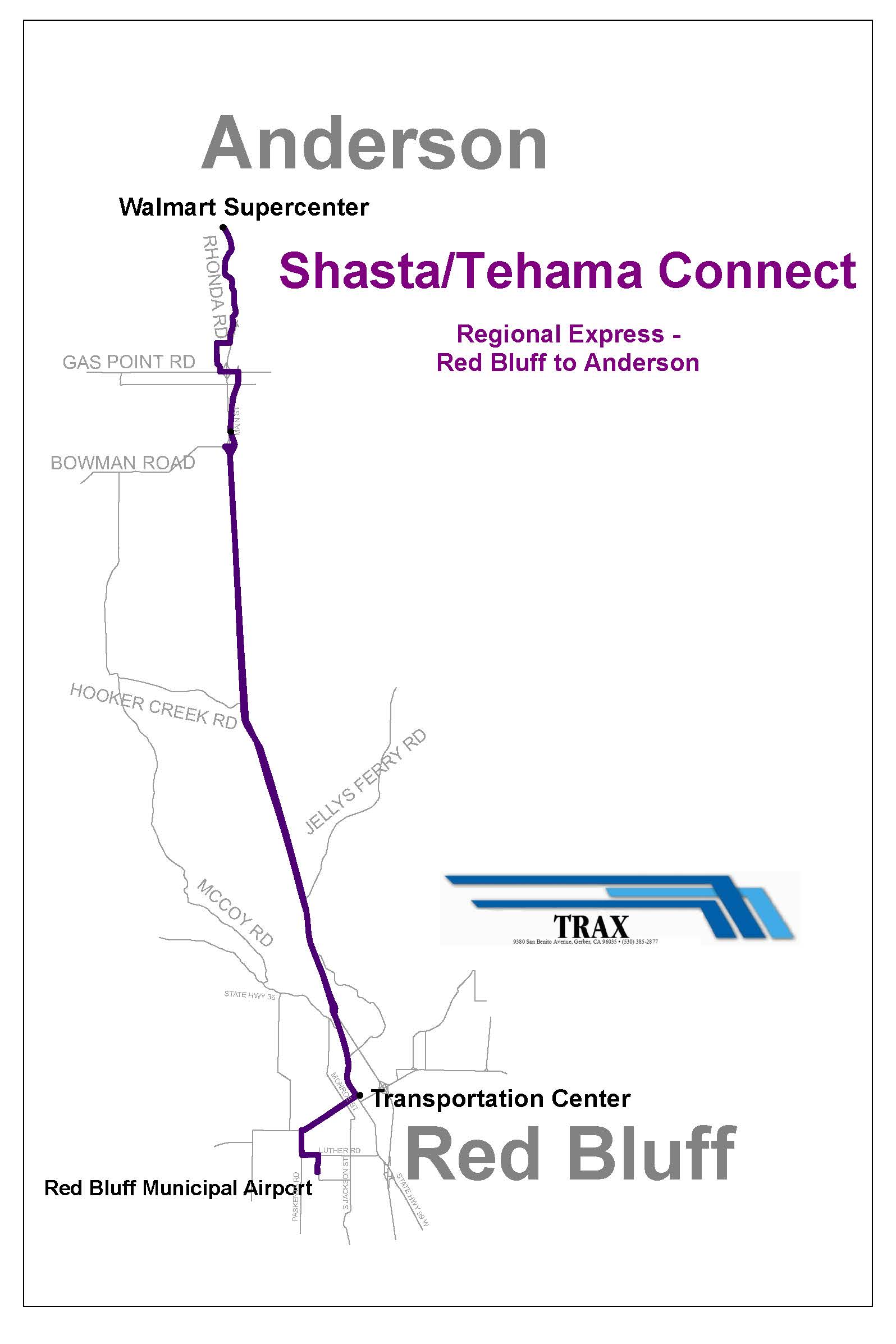 Glenn-Tehama Connection - Map